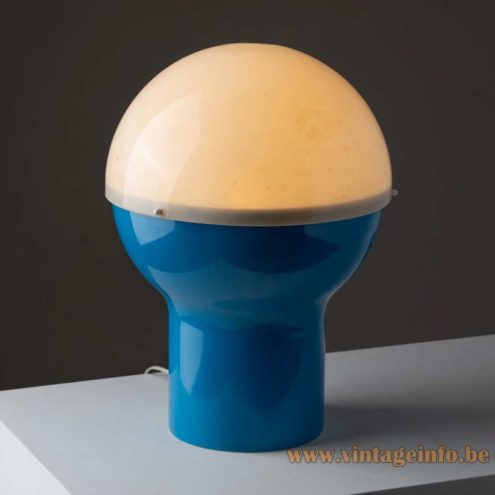 Fog & Morup Formland table lamp smaller blue turquoise version 1970 design: Sidse Werner & Leif Alring