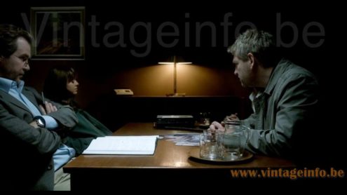 Fog & Mørup President desk lamps prop 2008 British crime televison series Wallander season 1 episode 1