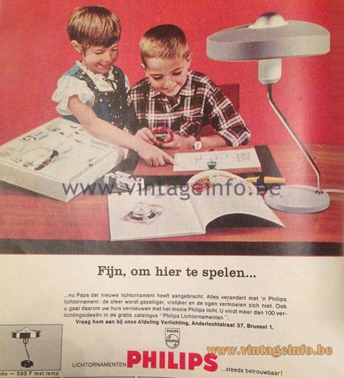 Philips Romeo Table Lamp - 1960s Publicity