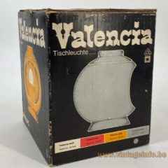 Philips Valencia table lamp black cube cardboard shipping box 1960s 1970s design The Netherlands