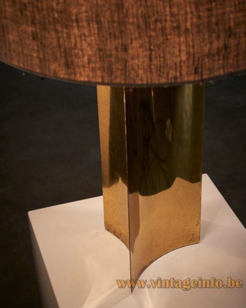 Triangular Brass Cosack Table Lamp 2