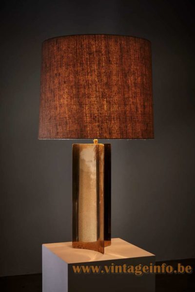Triangular Brass Cosack Table Lamp 5
