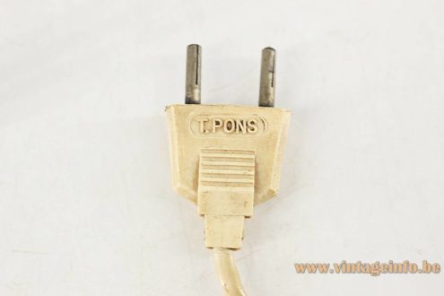 1960s T.Pons Desk Lamp Plug