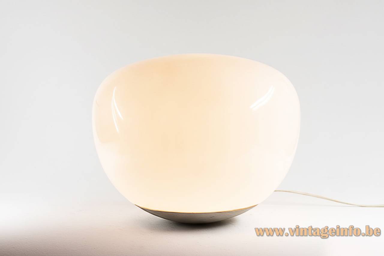 IKEA Jonisk Floor Lamp - Design: Carl Öjerstam, Sweden IKEA Jonisk floor lamp white plastic oval globe style lampshade silver bottom design: Carl Öjerstam Sweden made in China