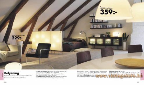 IKEA Jonisk Floor Lamp – 2005 IKEA Catalogue Picture IKEA Jonisk floor lamp 2005 catalogue picture others: Fackla, Dunker, Bogspröt, Non, in a Swedish attic loft interior design: Carl Öjerstam