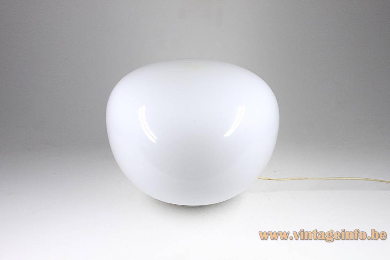 IKEA Jonisk Floor Lamp - Design: Carl Öjerstam, Sweden IKEA Jonisk floor lamp white plastic oval globe style lampshade silver bottom design: Carl Öjerstam Sweden made in China