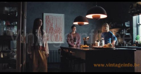 Verner Panton Flower Pot Pendant Lamp – Conversations With Friends TV Series (2022) S1E1 Verner Panton Flower Pot pendant lamps used as a set decoration in the 2022 Irish TV series Conversations With Friends (S1E1)