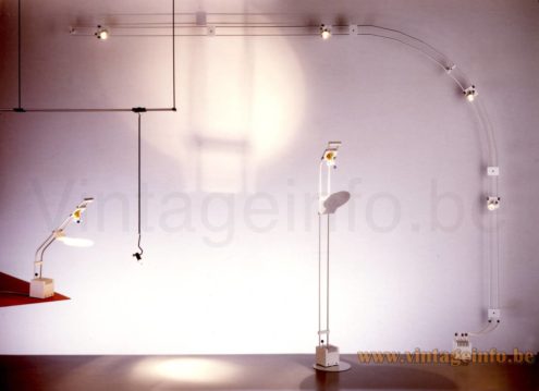 Linke.Plewa.Design Twi-Light Desk Lamp Brillantleuchten halogen lighting system 1986 design: Heico Linke, Jens Plewa + desk lamps, wall lamps, ceiling lamps