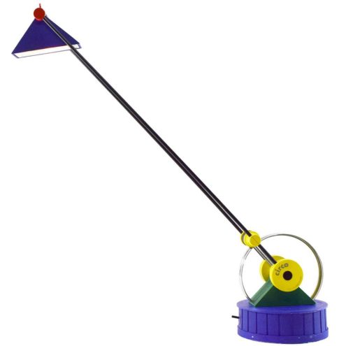 Linke.Plewa.Design Circo desk lamp post modern blue-yellow-red design Brilliantleuchten Heico Linke & Jens Plewa