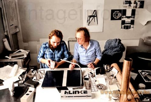 LINKE.PLEWA.DESIGN: Heico Linke & Jens Plewa at work in the studio in the 1970s
