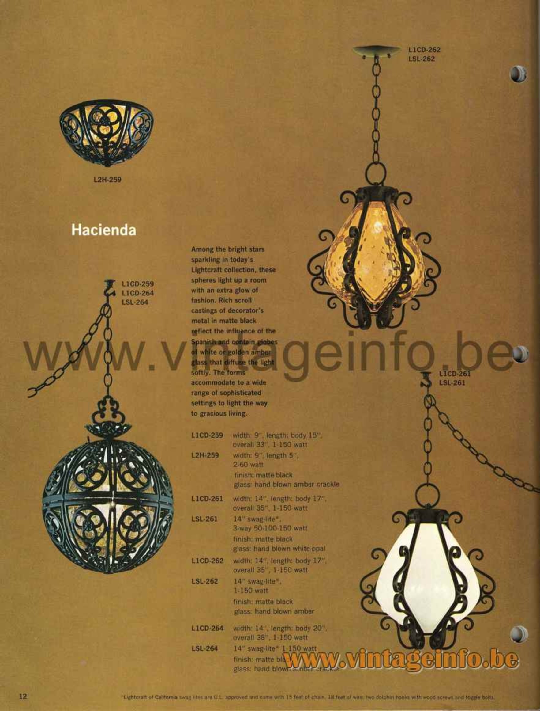 Lightcraft Of California 1960s Catalogue Vintageinfo All About