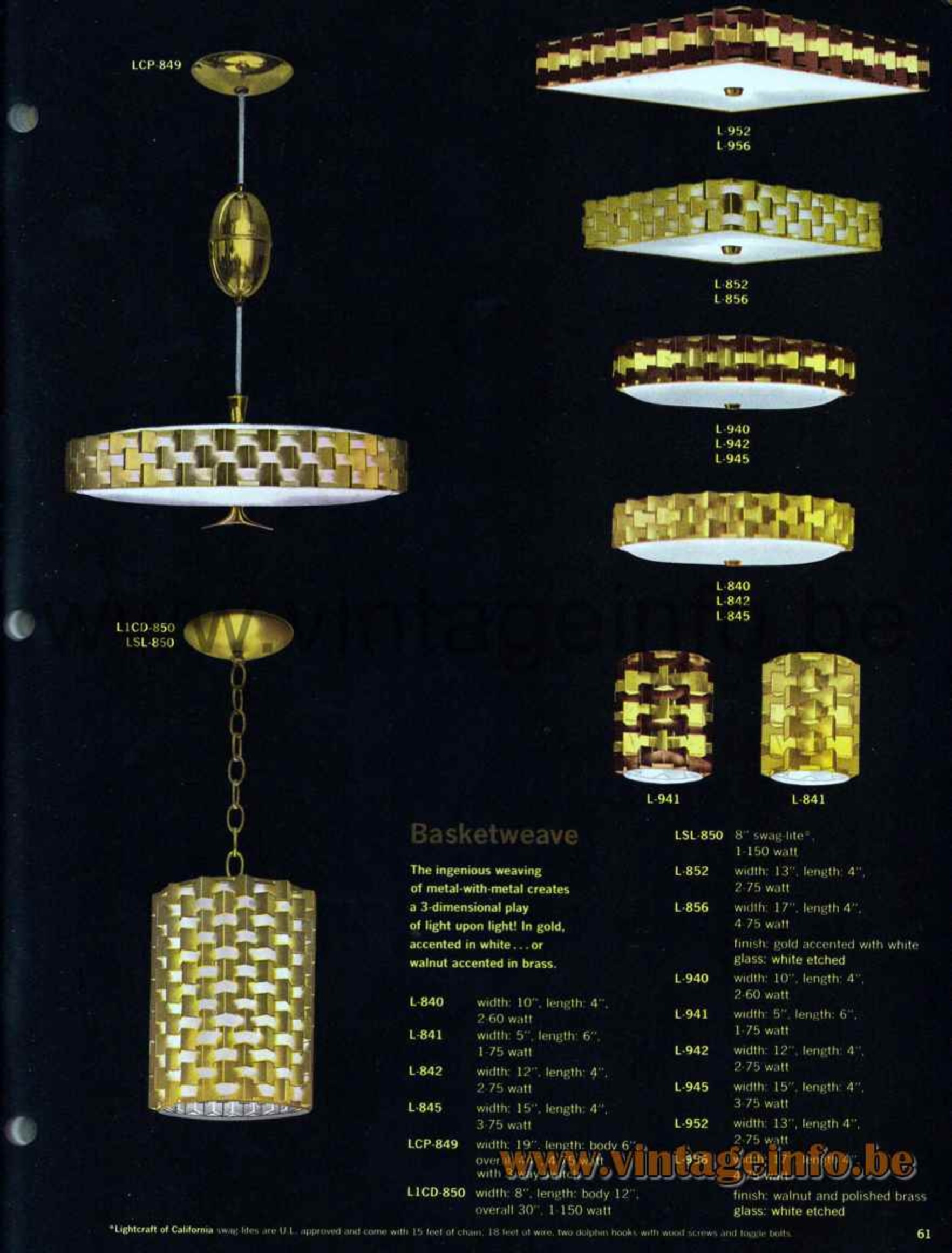 Lightcraft Of California 1960s Catalogue Vintageinfo All About