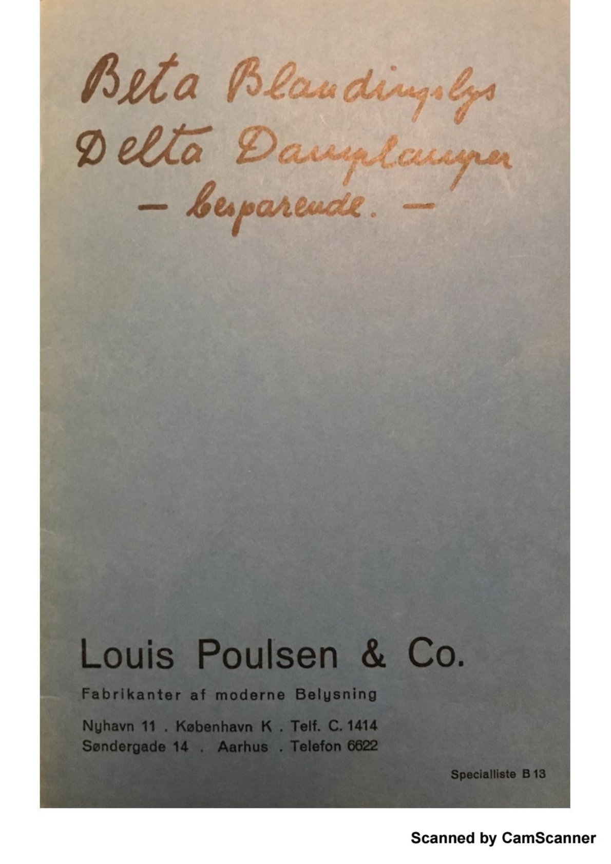 Louis Poulsen & Co 1930s Catalogue –Vintageinfo – All About